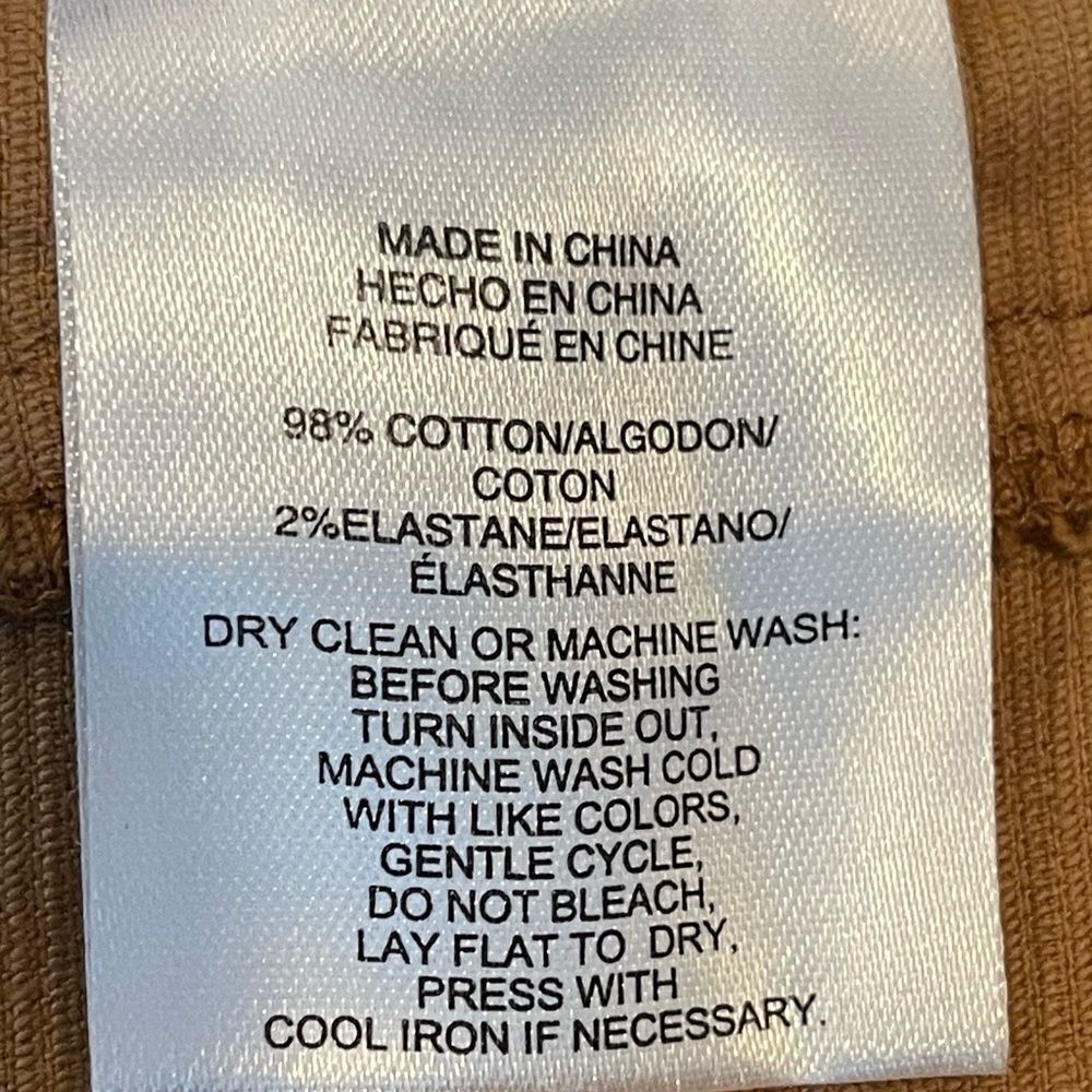 Jones New York Women's Brown Straight Leg Corduroy JeansColor: Chestnut Size: 14 - Picture 9 of 9